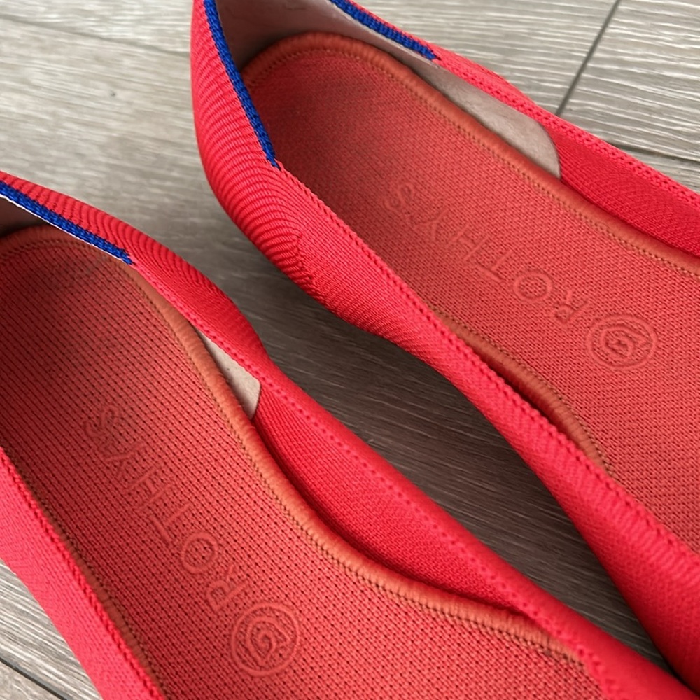 - Rothys Red Pointed Flats - image 3
